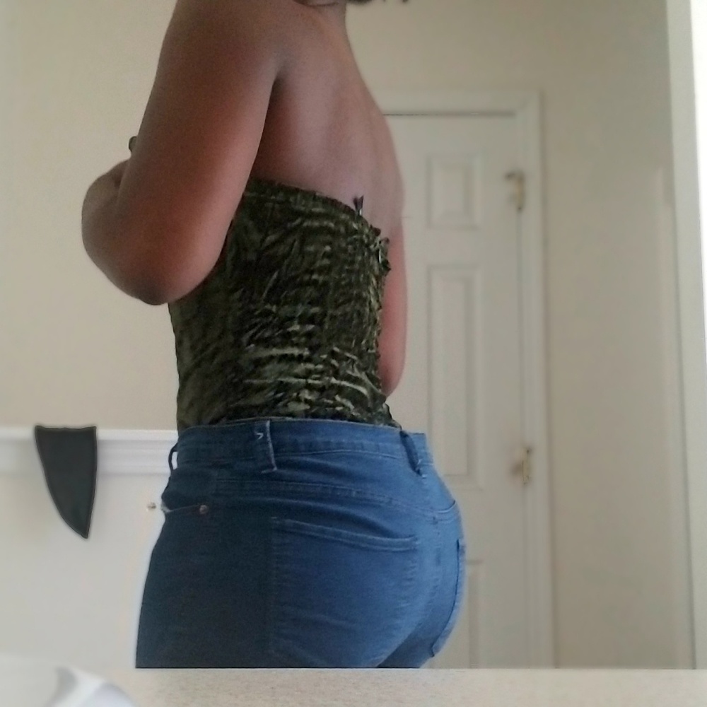 Velvet green bodysuit